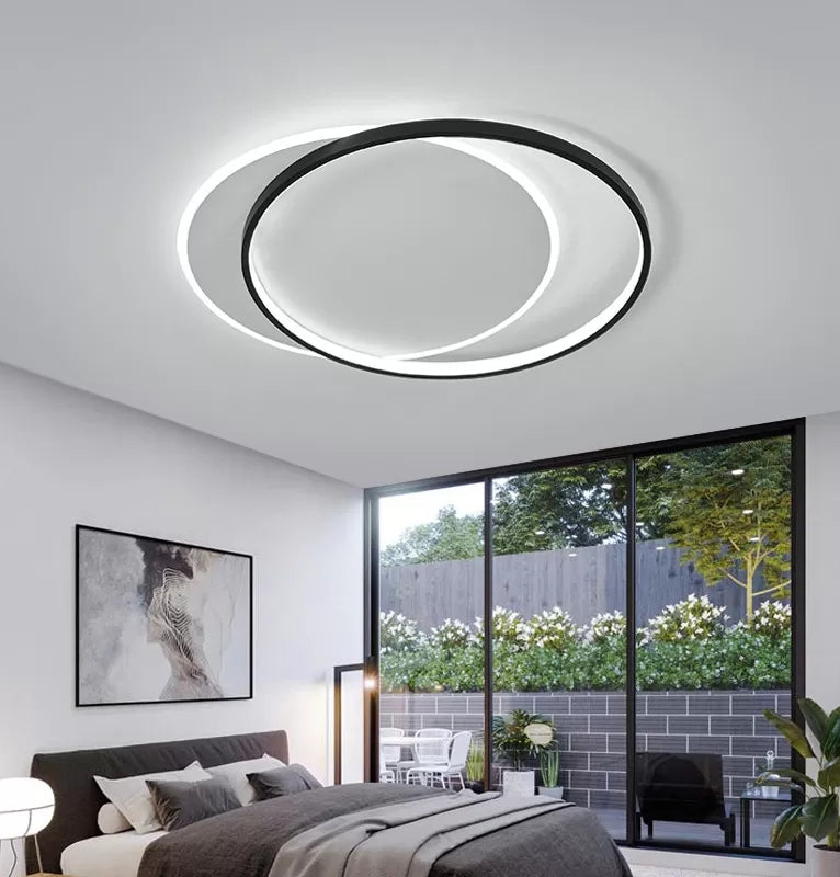 19,5 Pollici Wide Nordic Simplicity LED Soffitto Light Interrking Cerchi Home Decorativi Illuminazione Fissaggio