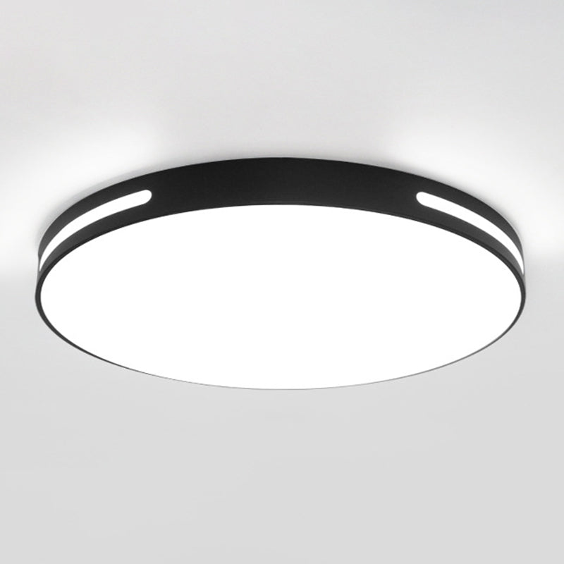 360° surroundverlichting Ronde LED-plafondlamp Modern minimalisme Metalen opengewerkte randen Inbouwlamp voor studeerkamer