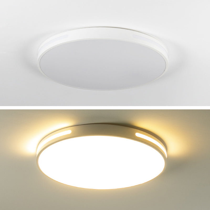 360° surroundverlichting Ronde LED-plafondlamp Modern minimalisme Metalen opengewerkte randen Inbouwlamp voor studeerkamer
