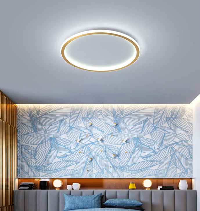 Ronde inbouwverlichtingsarmaturen Aluminium moderne eenvoud Inbouwlamp voor slaapkamer