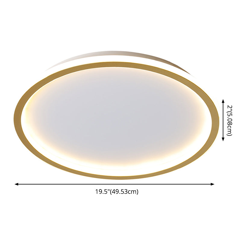 Ronde inbouwverlichtingsarmaturen Aluminium moderne eenvoud Inbouwlamp voor slaapkamer