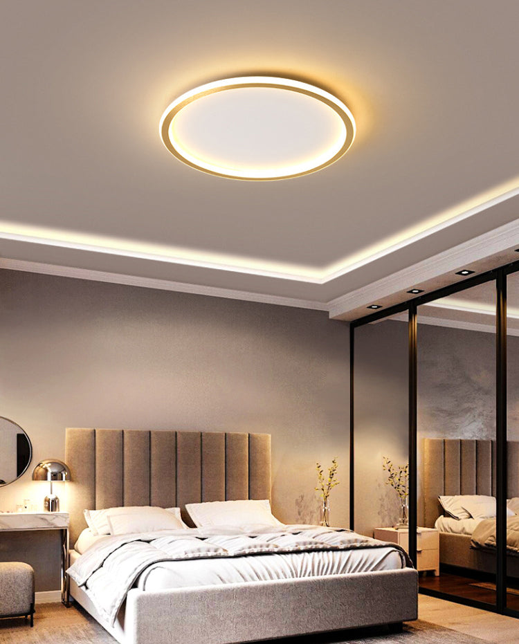 Ronde inbouwverlichtingsarmaturen Aluminium moderne eenvoud Inbouwlamp voor slaapkamer