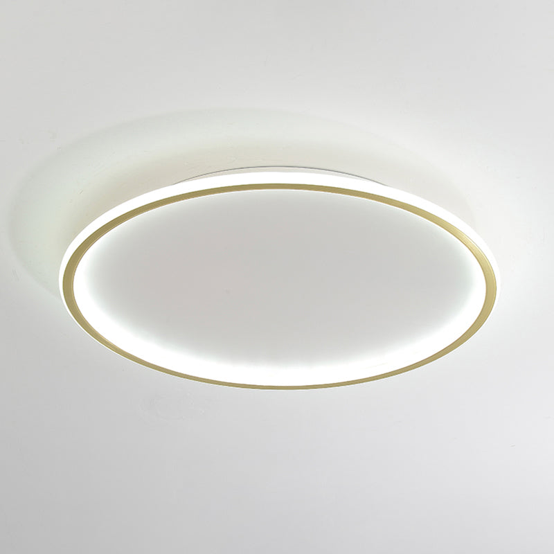 Round Flush Light Acryl Modern Flush Mount Deckenleuchte für Wohnzimmer