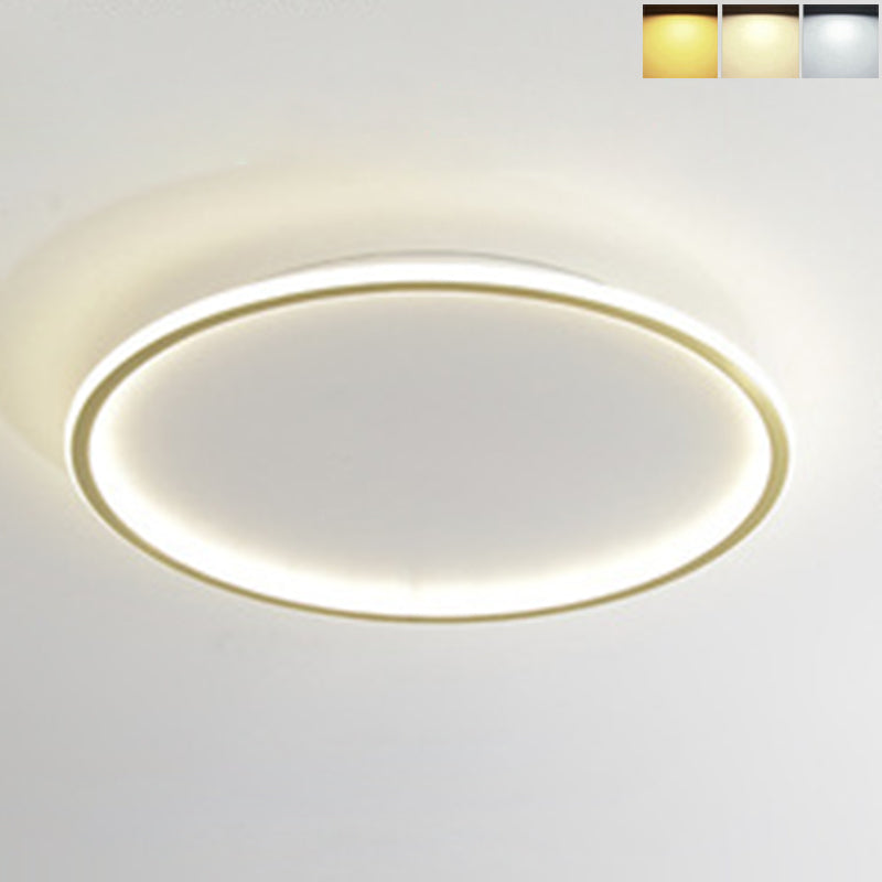 Round Flush Light Acryl Modern Flush Mount Deckenleuchte für Wohnzimmer