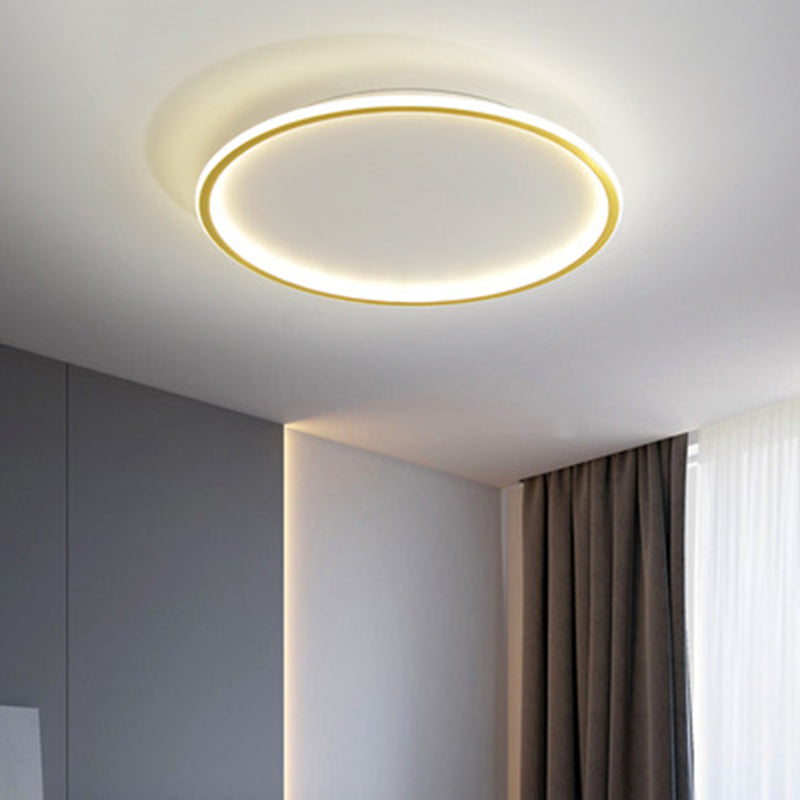 Round Flush Light Acryl Modern Flush Mount Deckenleuchte für Wohnzimmer
