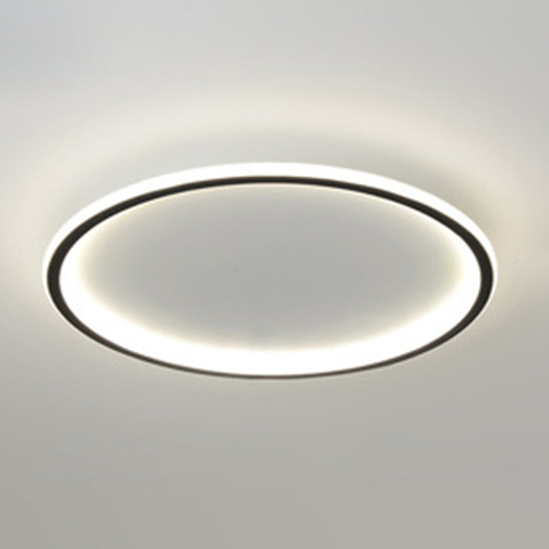 Round Flush Light Acryl Modern Flush Mount Deckenleuchte für Wohnzimmer
