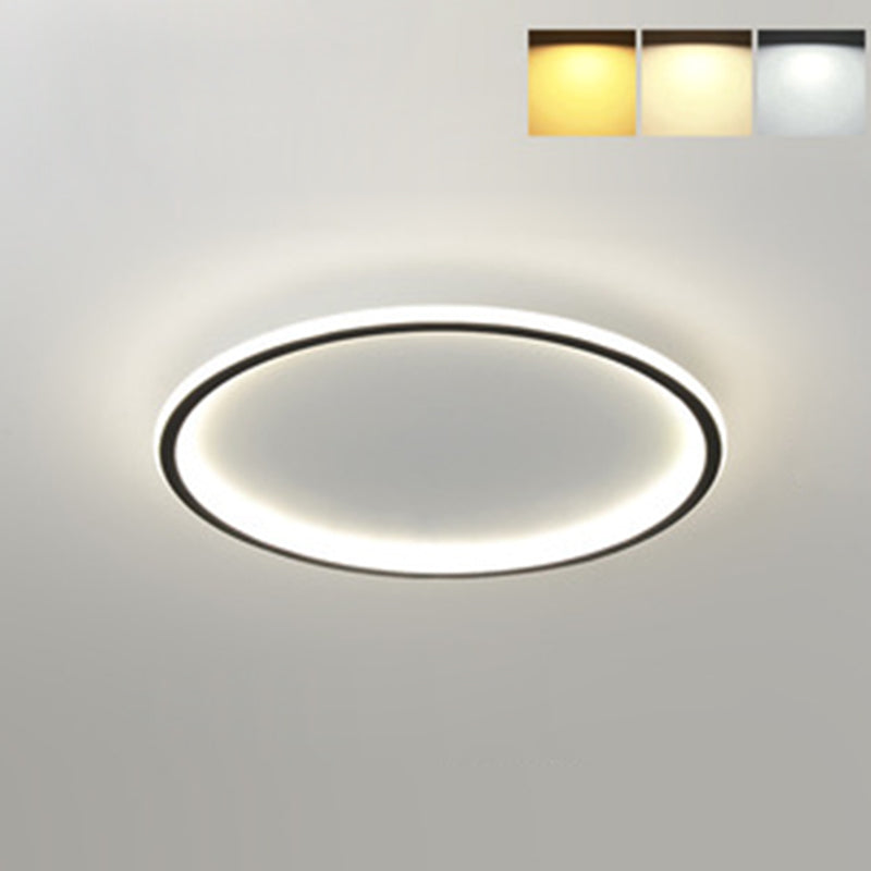 Round Flush Light Acryl Modern Flush Mount Deckenleuchte für Wohnzimmer