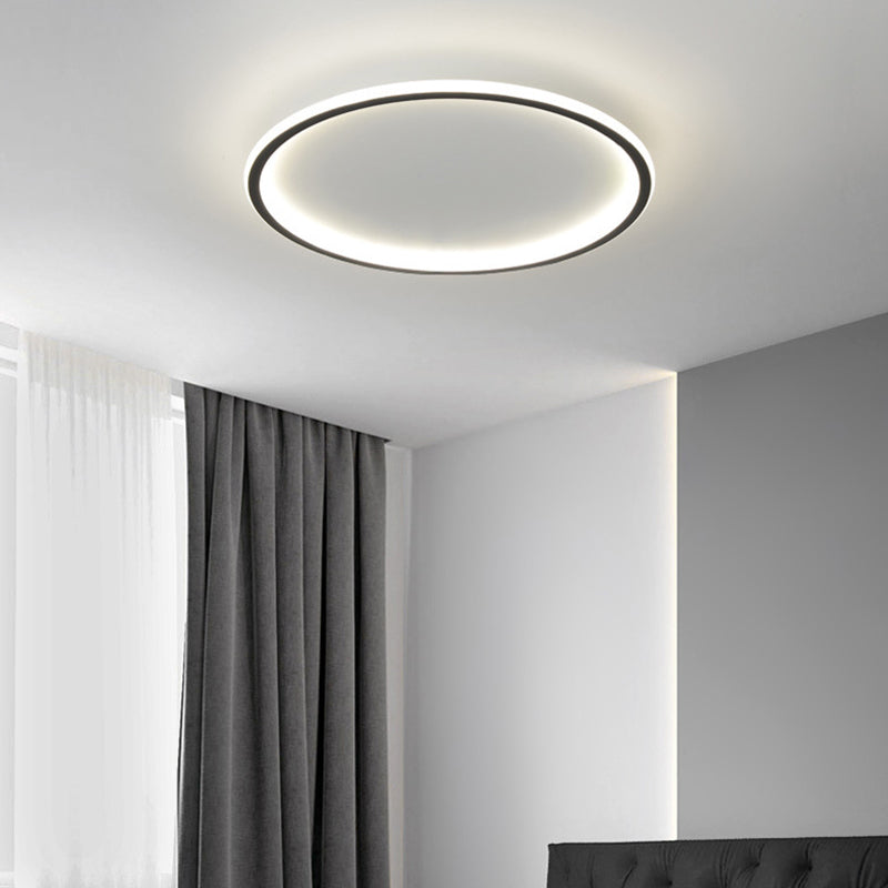 Round Flush Light Acryl Modern Flush Mount Deckenleuchte für Wohnzimmer