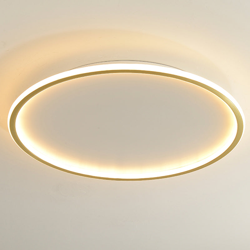 Round Flush Light Acryl Modern Flush Mount Deckenleuchte für Wohnzimmer