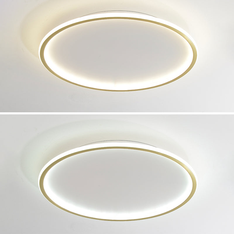 Round Flush Light Acryl Modern Flush Mount Deckenleuchte für Wohnzimmer
