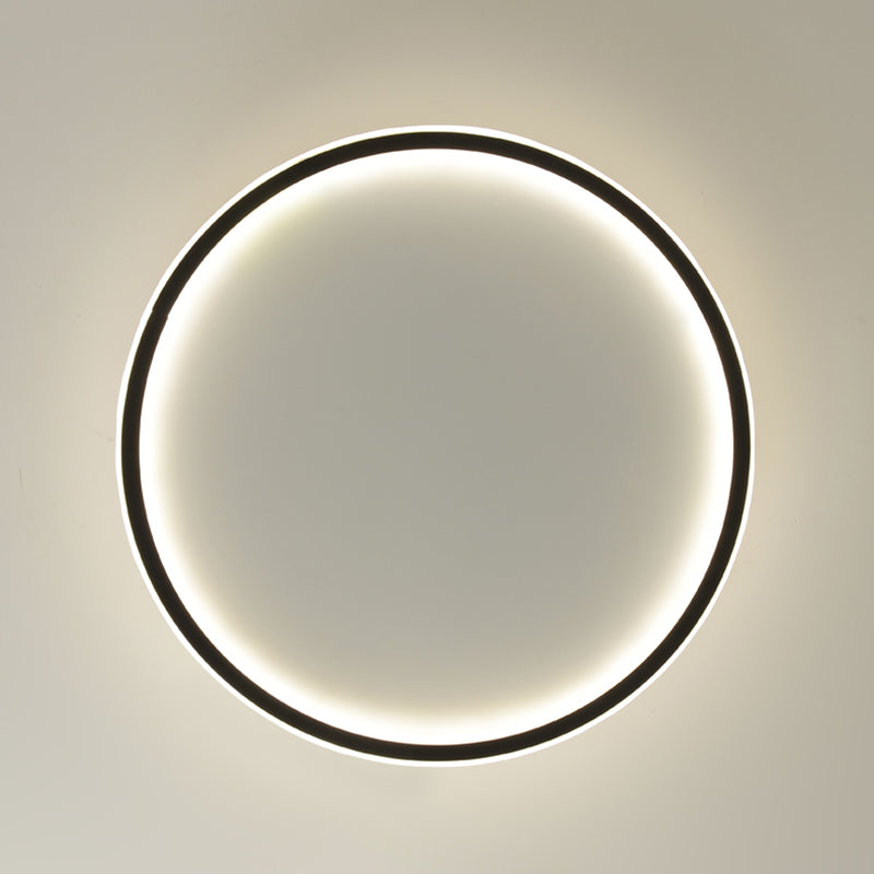 Round Flush Light Acryl Modern Flush Mount Deckenleuchte für Wohnzimmer