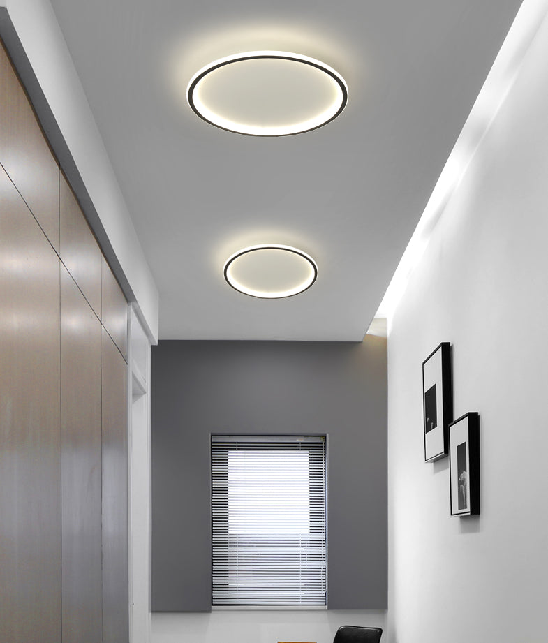 Round Flush Light Acryl Modern Flush Mount Deckenleuchte für Wohnzimmer