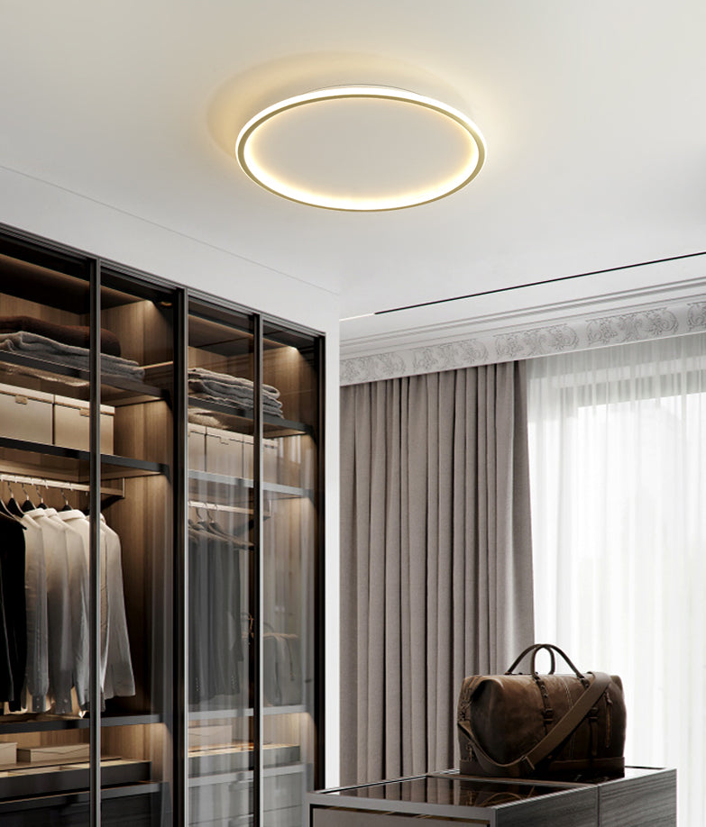 Round Flush Light Acryl Modern Flush Mount Deckenleuchte für Wohnzimmer