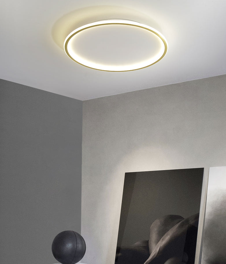 Round Flush Light Acryl Modern Flush Mount Deckenleuchte für Wohnzimmer