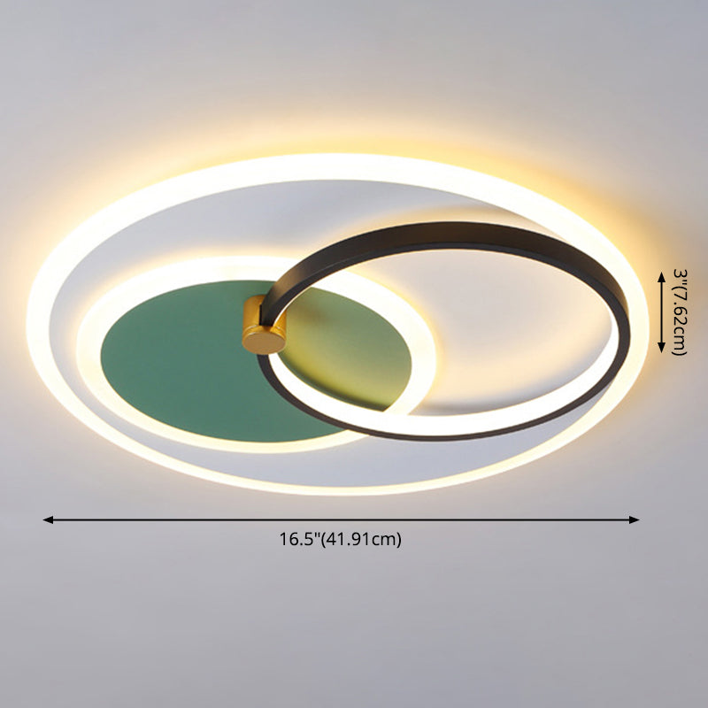 3-stufige oberflächenmontierte Deckenleuchte im nordischen Stil, Acryl-Schlafzimmer-LED-Einbauleuchte
