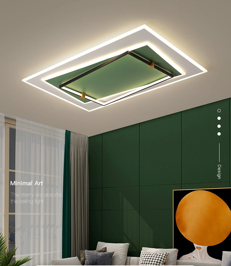 Nordic Style 3-Niveau Surface à cheval Ceiling Lamp Acrylique Bédoulier LED Fixation de la lumière