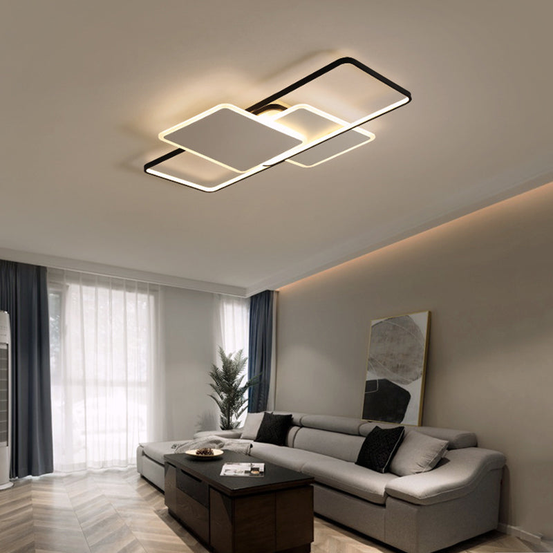 Traverse Plafonnier Plafonnier Minimaliste En Métal Salon LED Plafonnier Éclairage