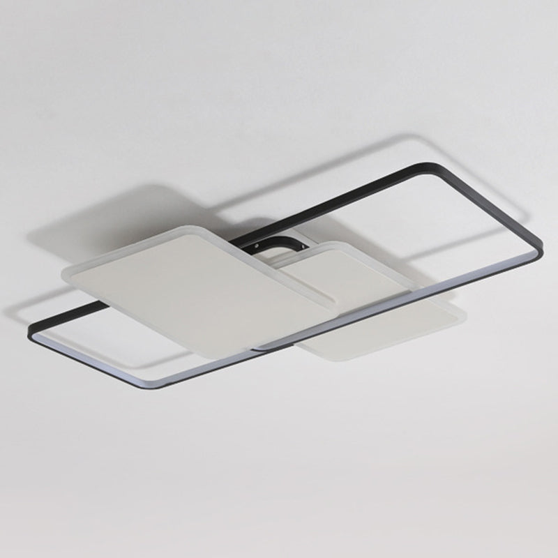 Traverse Plafonnier Plafonnier Minimaliste En Métal Salon LED Plafonnier Éclairage