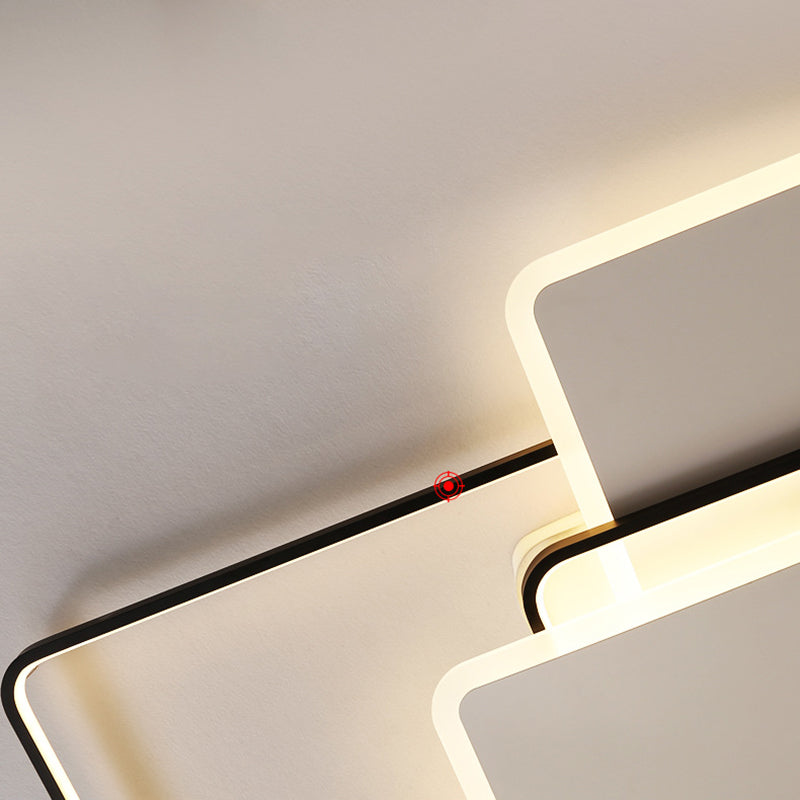 Traverse Plafonnier Plafonnier Minimaliste En Métal Salon LED Plafonnier Éclairage