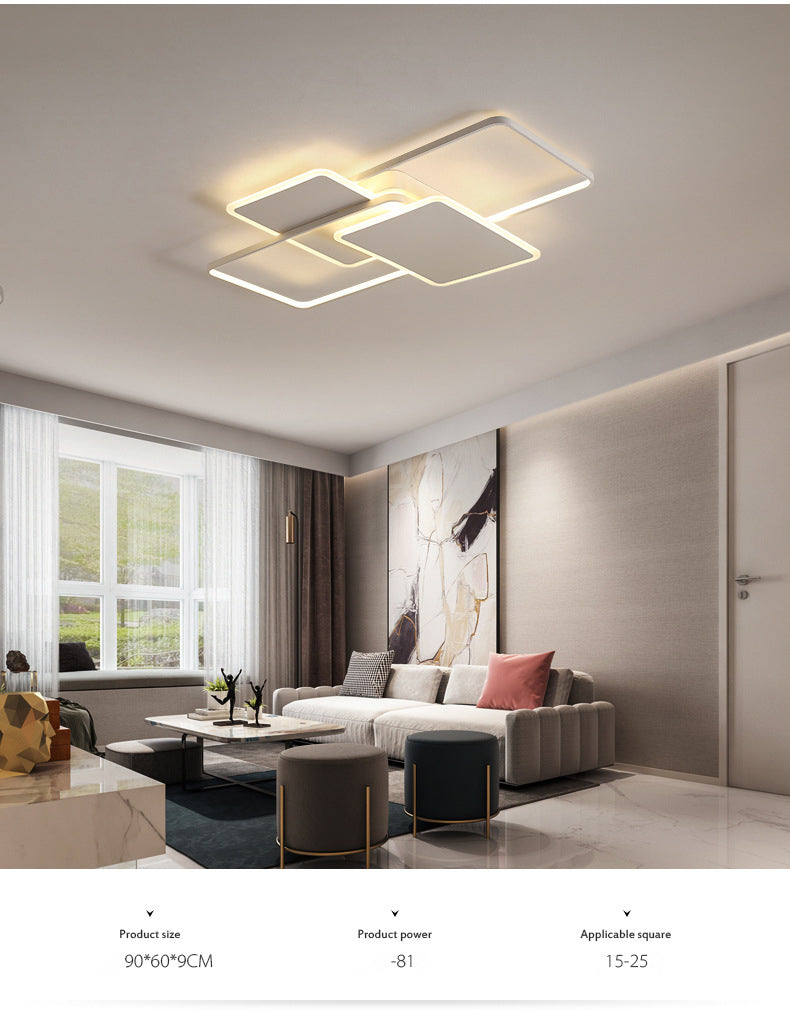 Traverse Plafonnier Plafonnier Minimaliste En Métal Salon LED Plafonnier Éclairage