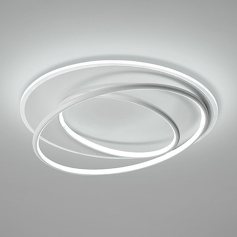 Style simple anneau encastré lampe métallique chambre plafond encastré lumière LED