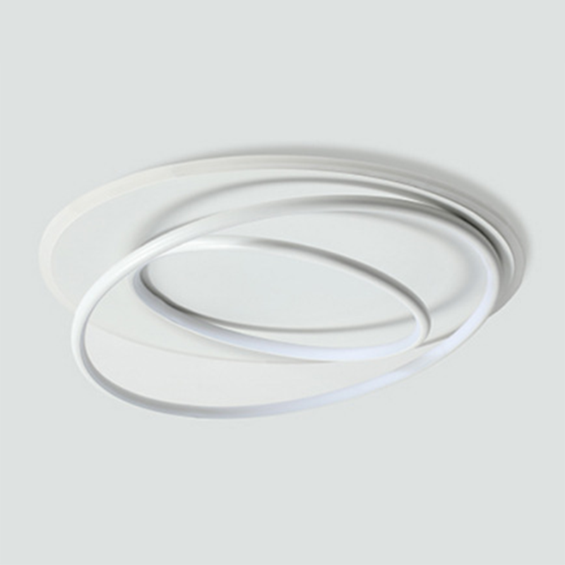 Style simple anneau encastré lampe métallique chambre plafond encastré lumière LED