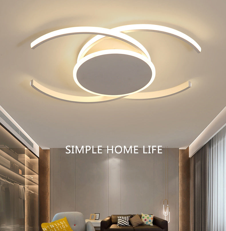 Kreisförmige Semi-Flush-Mount-Licht-Halterung Acryl Moderne Bündig-Halterung Deckenleuchte