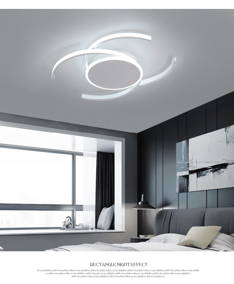 Circulaire Semi-Flush Mount Light Fixture Acrylique Flush Modern Flush Mount Ceiling Light Fixture