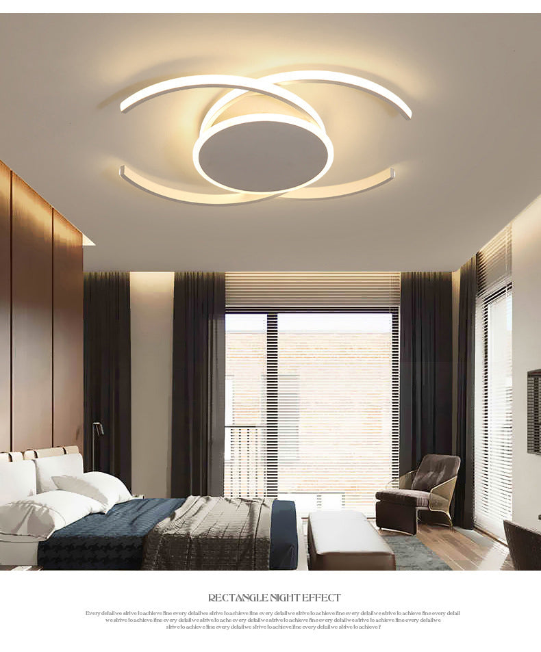 Kreisförmige Semi-Flush-Mount-Licht-Halterung Acryl Moderne Bündig-Halterung Deckenleuchte