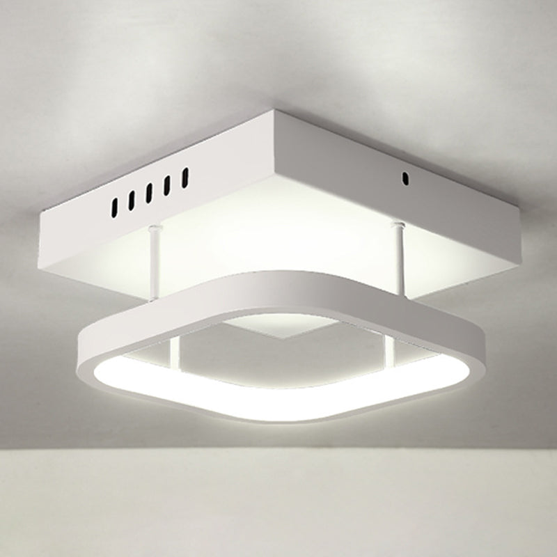 Plafonniers encastrés à deux niveaux, luminaires modernes en aluminium pour allée