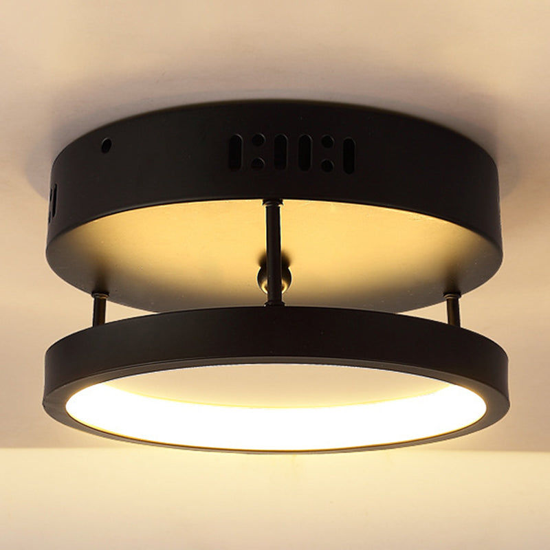 Plafonniers encastrés à deux niveaux, luminaires modernes en aluminium pour allée