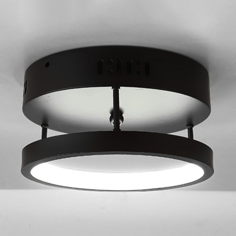 Plafonniers encastrés à deux niveaux, luminaires modernes en aluminium pour allée