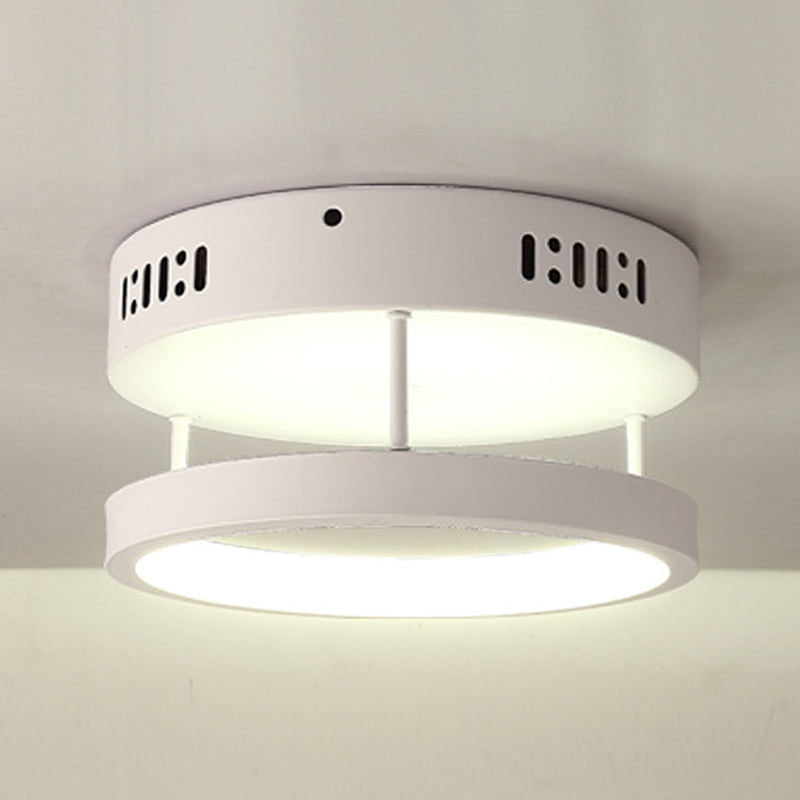 Plafonniers encastrés à deux niveaux, luminaires modernes en aluminium pour allée