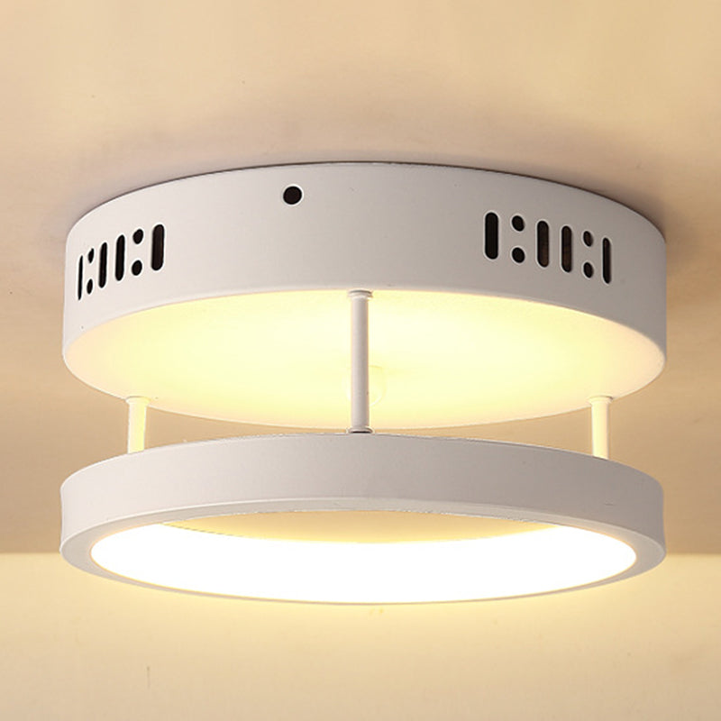 Plafonniers encastrés à deux niveaux, luminaires modernes en aluminium pour allée