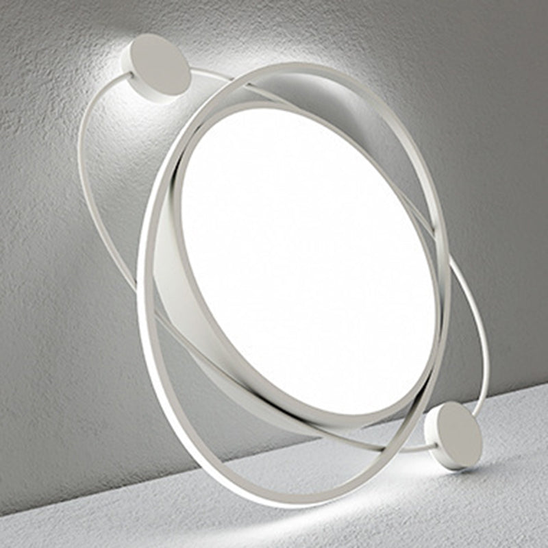 Wrap-around Line Design Rund LED Deckenleuchte 19.5 " Weiche Nordische Style Flush Mount Lamp für Schlafzimmer