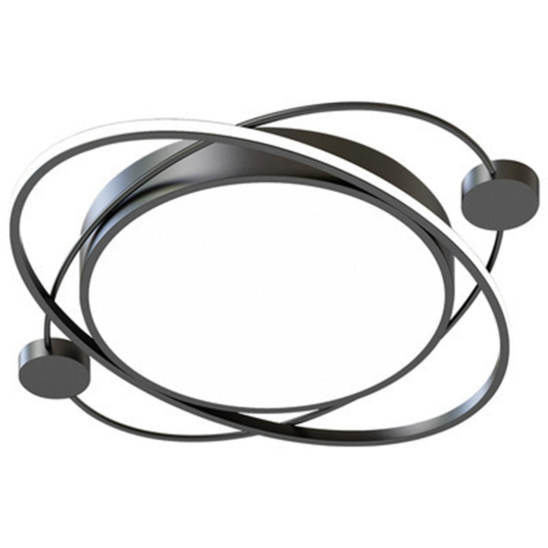 Wrap-around Line Design Rund LED Deckenleuchte 19.5 " Weiche Nordische Style Flush Mount Lamp für Schlafzimmer