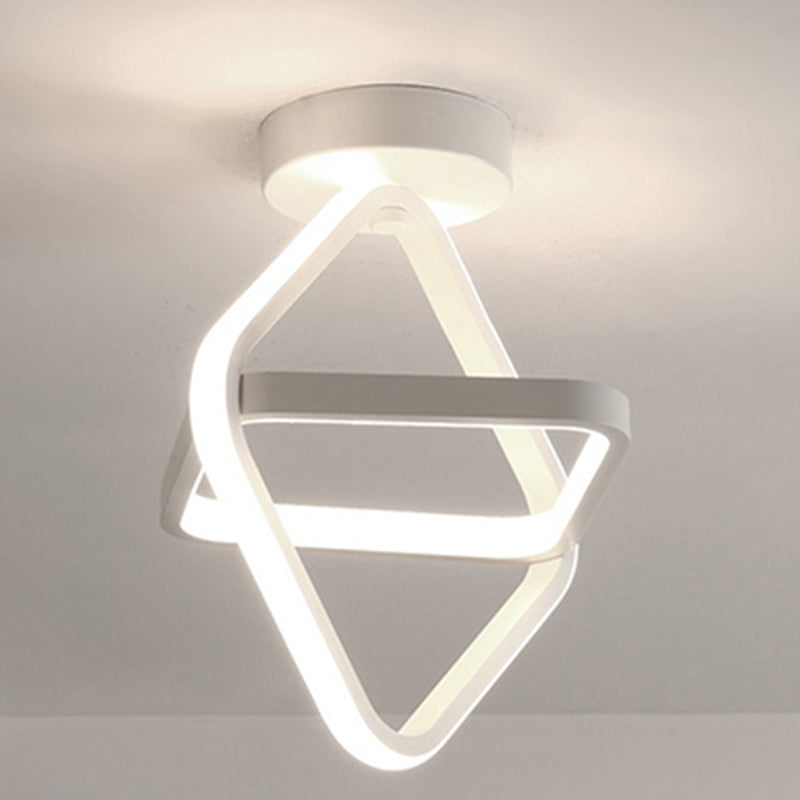 Geometric Lines Simplicity LED Ceiling Light Nordic Style Mini Bedroom Aisle Flush Mount Lighting Fixture