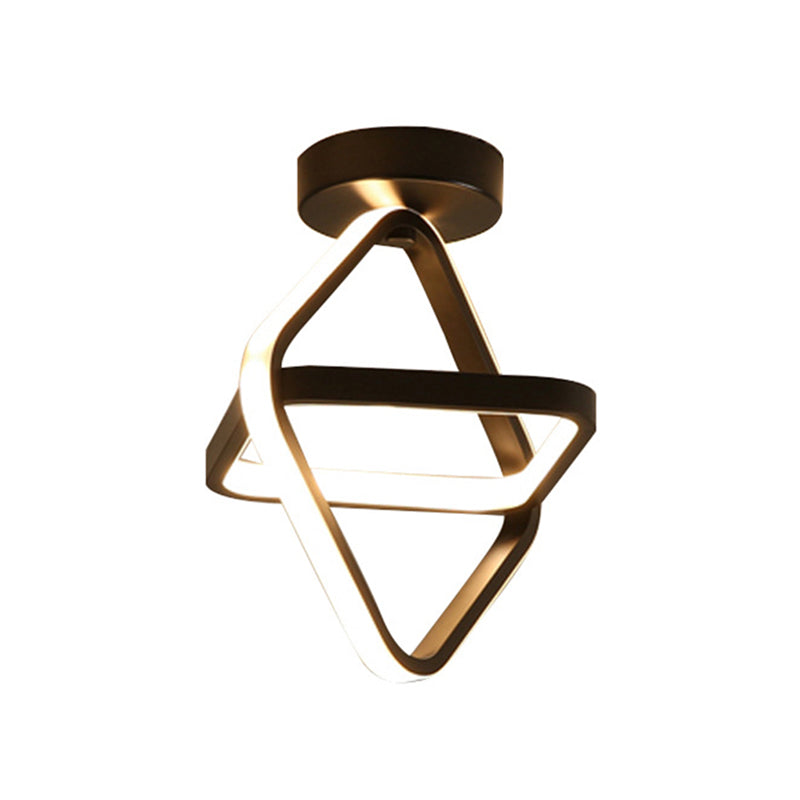 Geometric Lines Simplicity LED Ceiling Light Nordic Style Mini Bedroom Aisle Flush Mount Lighting Fixture