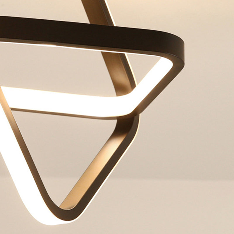 Geometric Lines Simplicity LED Ceiling Light Nordic Style Mini Bedroom Aisle Flush Mount Lighting Fixture