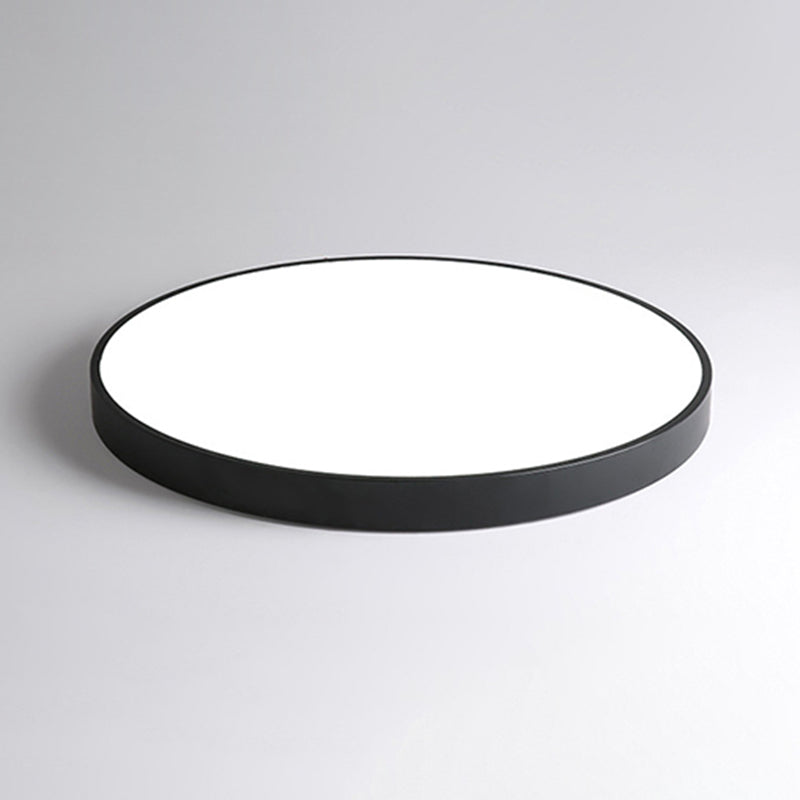 Round Simplicity LED Lighting Fixture 2" Ultra-thin LED Ceiling Lamp for Bedroom