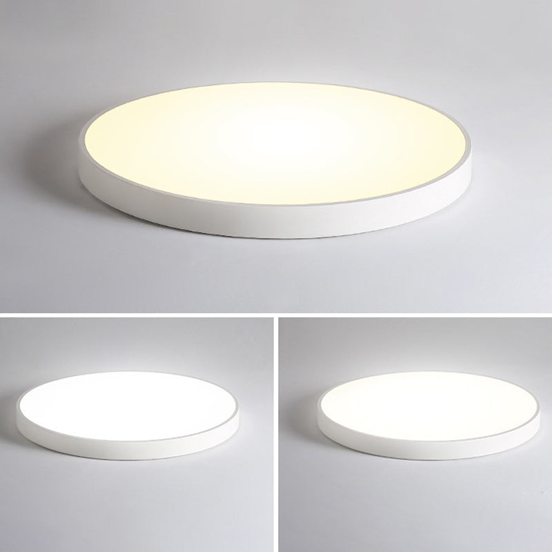 Round Simplicity LED Lighting Fixture 2" Ultra-thin LED Ceiling Lamp for Bedroom