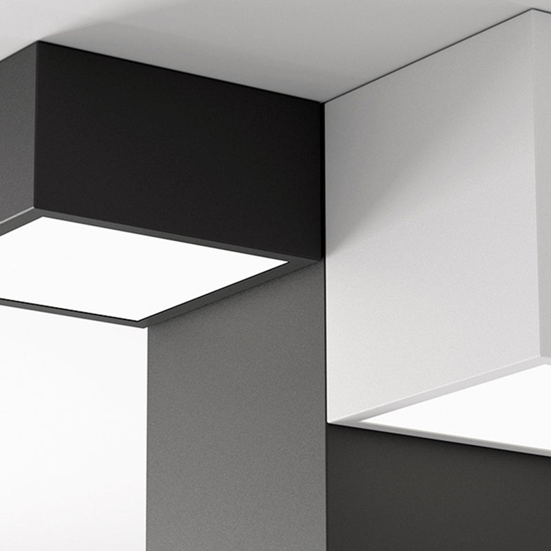 Geometric Rectangular Combination LED Flush Mount Light Modern Minimalist Multi-Lights Ceiling Lamp for Bedroom Living Room
