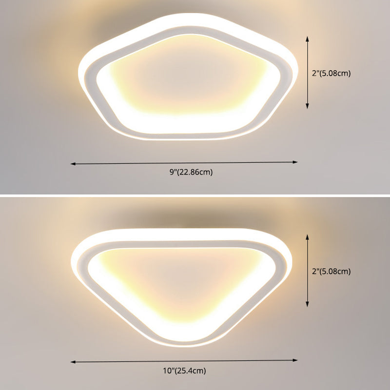 Ultra-Thin Flush Mount Ceiling Light Fixture Modern Minimalist Style Acrylic Flush Ceiling Lights