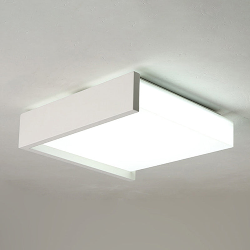 Minimalisme nordique Style LED Ceiling Light Acrylic Shade Geometric Design Flush-mount Lamp for Bedroom