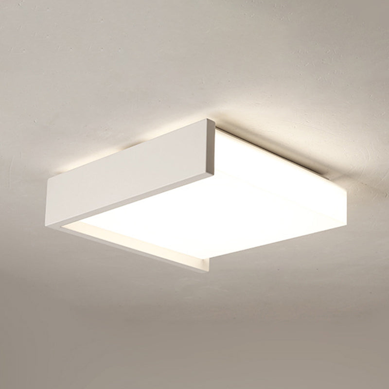 Minimalisme nordique Style LED Ceiling Light Acrylic Shade Geometric Design Flush-mount Lamp for Bedroom