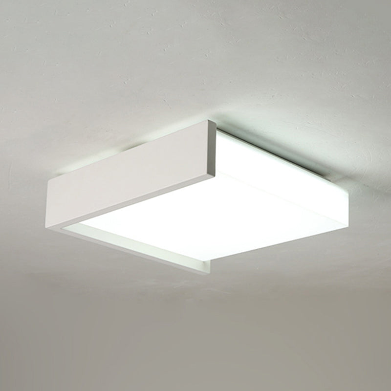Minimalisme nordique Style LED Ceiling Light Acrylic Shade Geometric Design Flush-mount Lamp for Bedroom