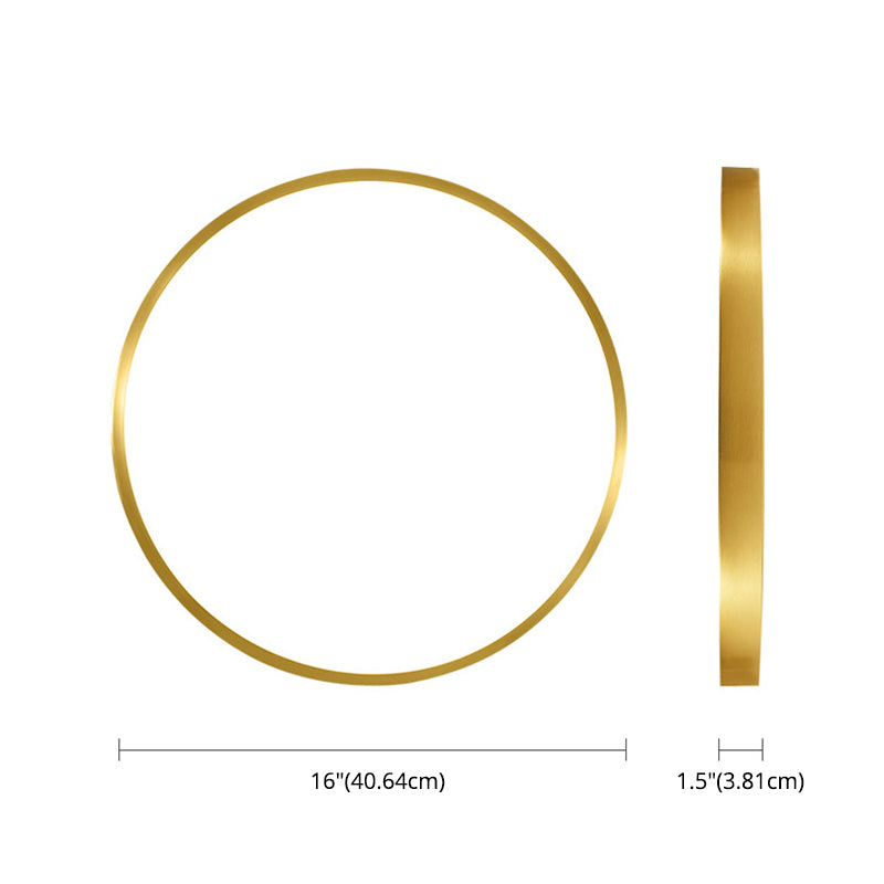 Circular Led Flush Mount Ceiling Light Fixtures Modern Acrylic Flush Mount