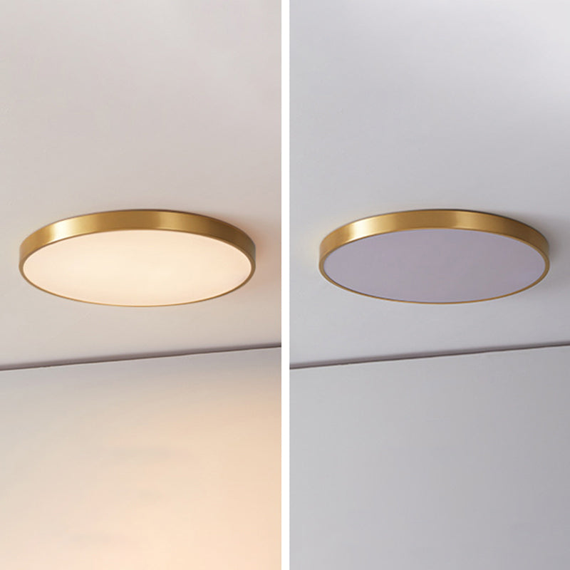 Circular Led Flush Mount Ceiling Light Fixtures Modern Acrylic Flush Mount