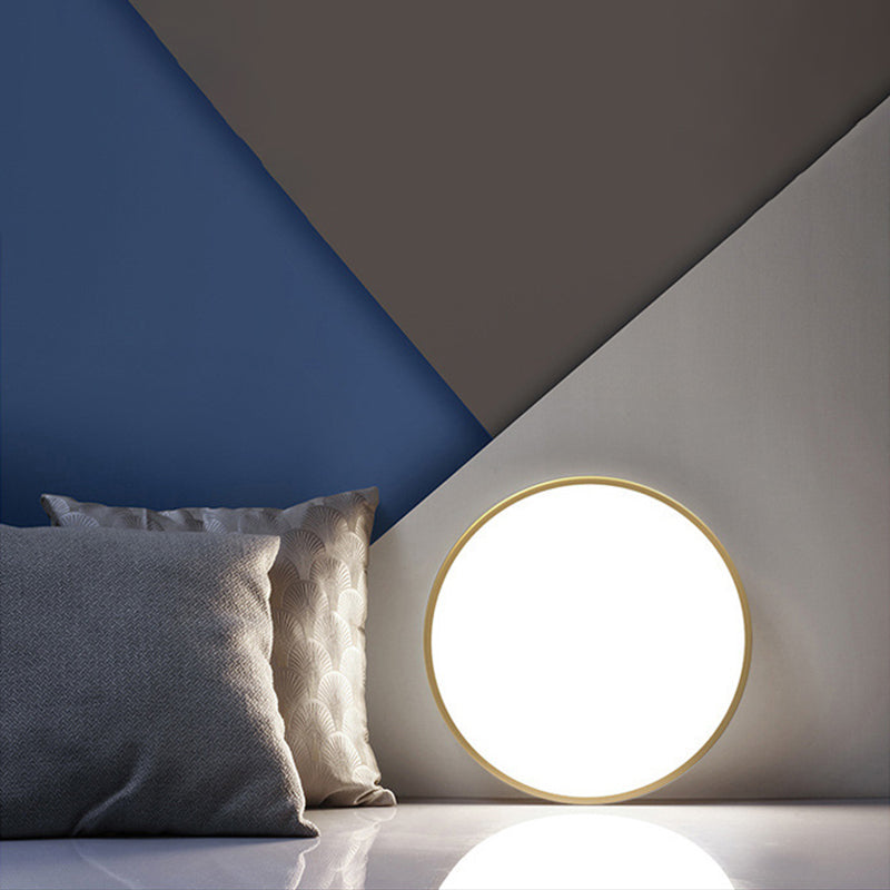 Circular Led Flush Mount Ceiling Light Fixtures Modern Acrylic Flush Light