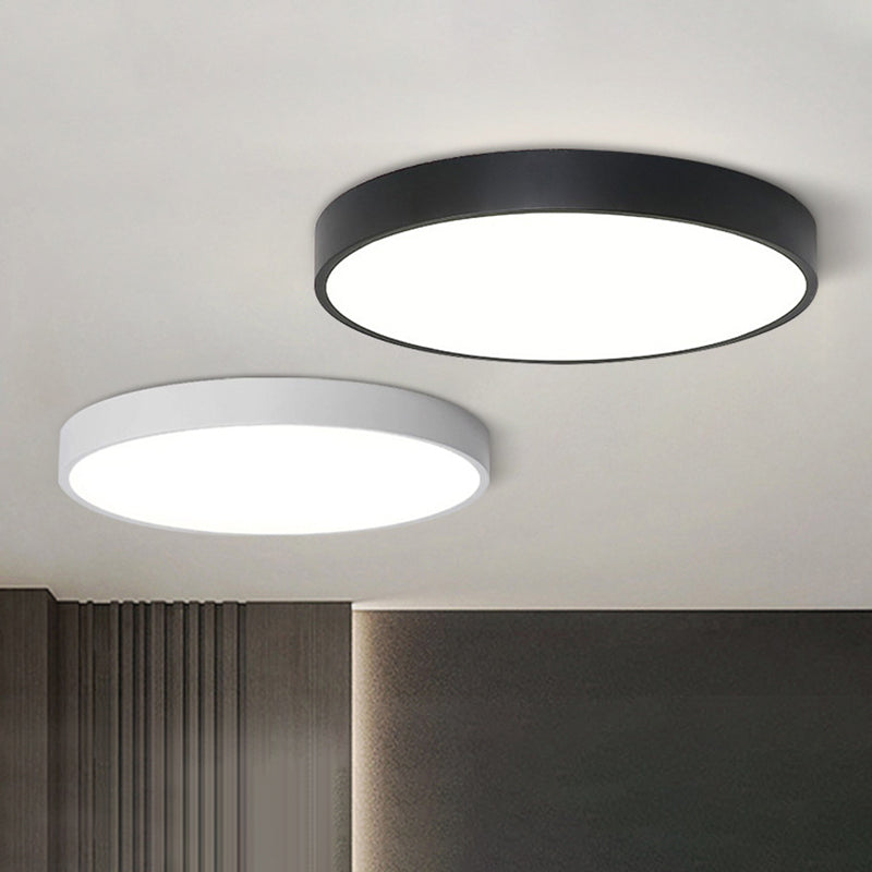 Circular Flush Mount Ceiling Lighting Fixture Modern Acrylic Flush Mount